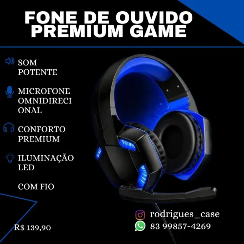 FONE DE OUVIDO PREMIUM GAME