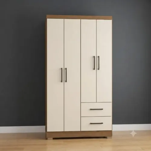 Guarda Roupa Na Cor Noce/Perola Vitoria