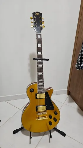 Guitarra Sx Les Paul Dourada 