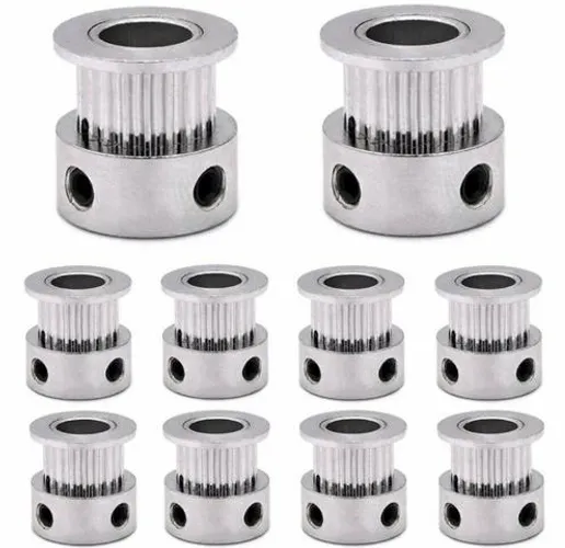 COD-CP381 Polia Gt2 20 Dentes Furo 5mm Impressora 3d Reprap 6mm Largura Arduino Robotica