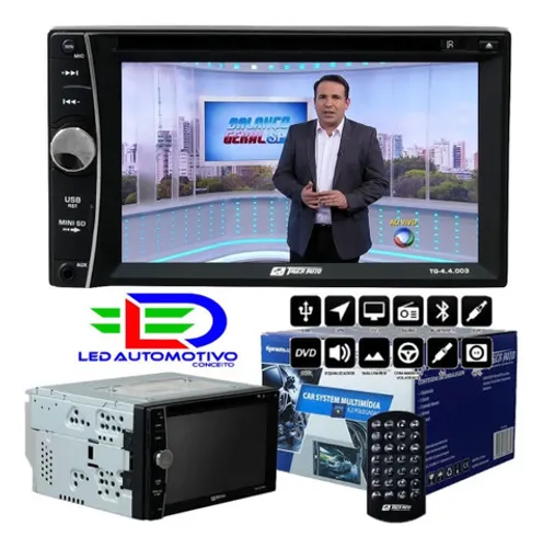Central Multimídia 2 din Tiger com Tv, DVD , Bluetooth e etc...