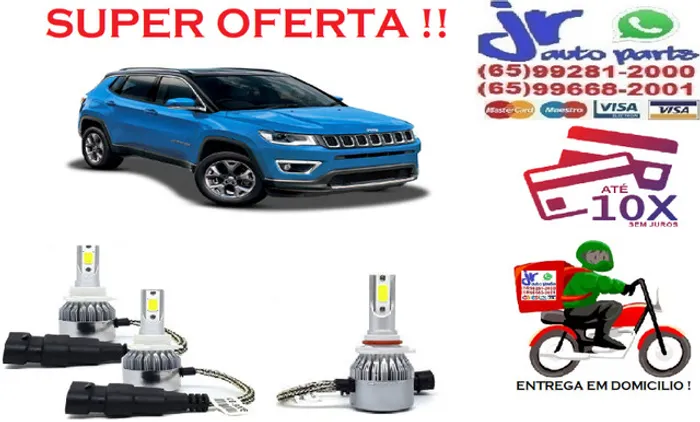 Lampada Ultra LED (Alta)Jeep Compass  6000K 12V 24V