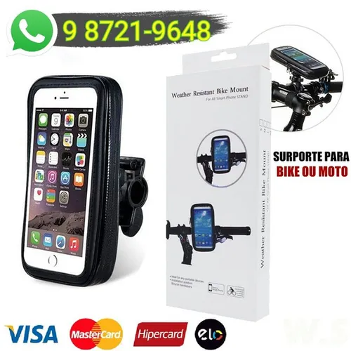 Suporte impermeável para celular 5.5 polegada para BICICLETA MOTO 