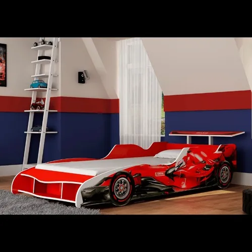 Cama Infantil Tamanho Solteiro Carro Formula 1 MDF **nova na caixa**