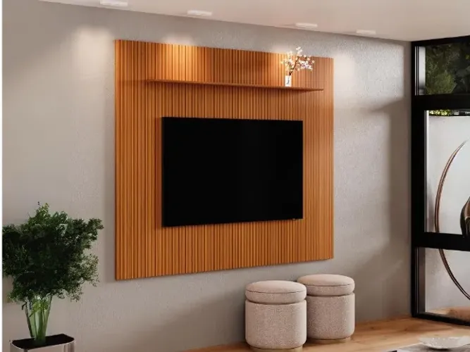 Promoção! Painel Avant 55? Cedro Ripado Até 12x - Receba Hoje 