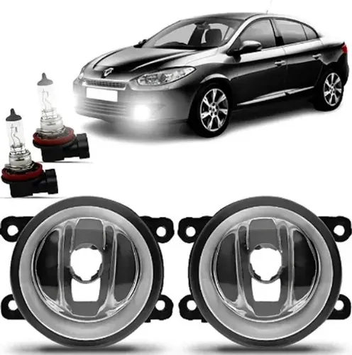 farol de milha fluence 2011 a 2017 + lampada