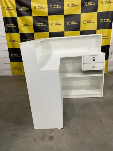 Balcão de recepção em L Direto da fabrica - Fazemos sob medida 