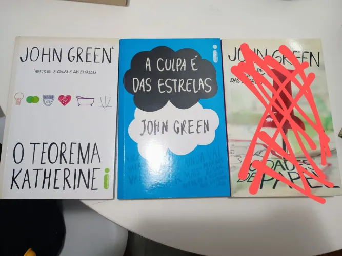 Lote livros de romance John Green - Ótimo estado