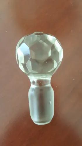 Tampa de cristal grande para licoreira