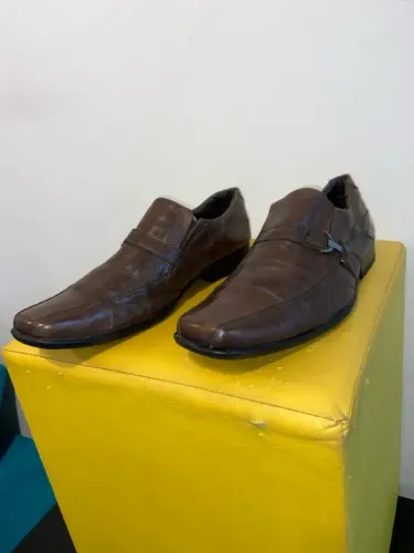 Sapato Leather shoes último par #promoção relâmpago#