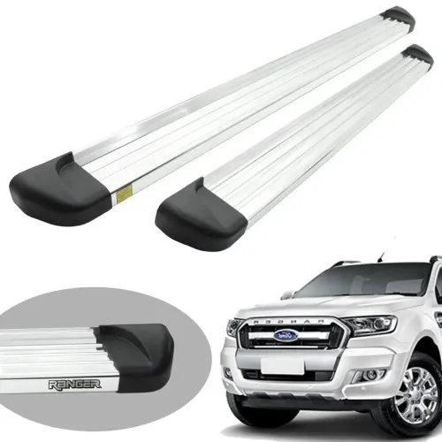 Estribo Track alumínio polido Ranger cabine dupla 2013 a 2023