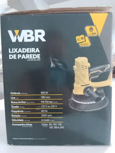 Lixadeira de parede luz de LED nova nota fiscal garantia até Abril 2025