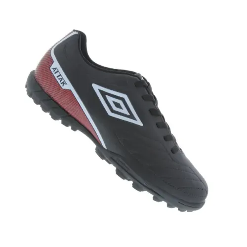 Chuteira Society Umbro Attak tamanho 37 e Caneleira Adams juvenil R$ 119,99 os dois.