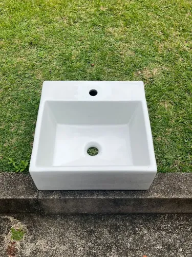 Cuba pia cerâmica quadrada 
