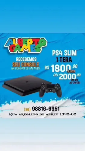 PS4 Slim 1 Tera - Alberto Games