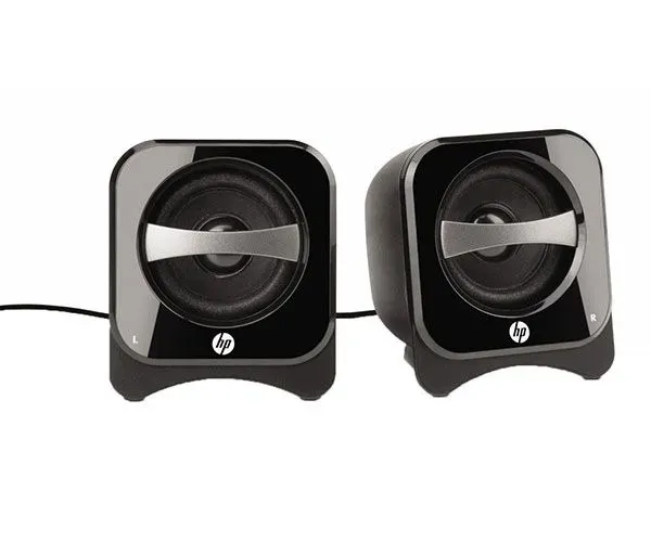 Caixa de Som Speaker 2.0 Compact Preto USB, BR387AA HP nOVO