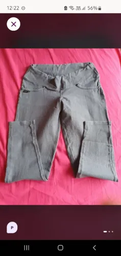 Calça legging cinza escuro
