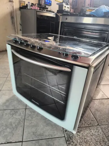 Fogão 5 bocas Electrolux de Embutir, time sonoro c/grill elétrico