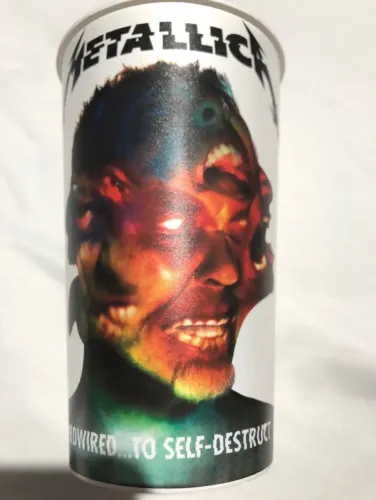 +m+ copo cerveja metallica show tour 2017 hard destruction méxico importado raro