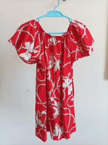 Vestido infantil vermelho - Tamanho 3 (3 a 4 anos)