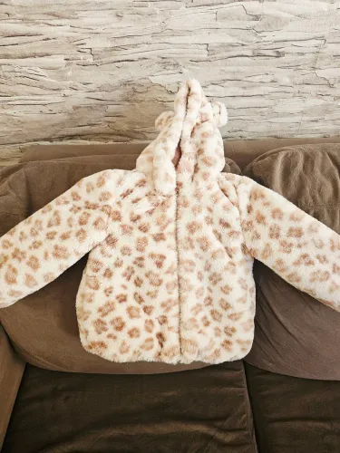 Casaco Infantil Pelúcia Estampa Animal Print