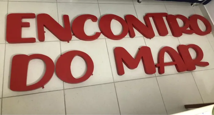 Letras Decorativas Encontro do Mar