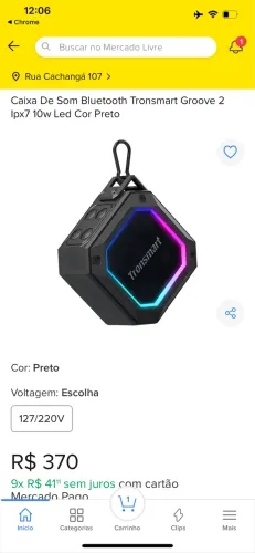 Caixa de som Tronsmart Grove 2