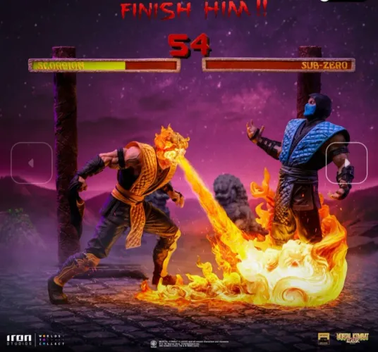 Fatality Scorpion vs Sub-Zero Deluxe Iron Studios Mortal Kombat