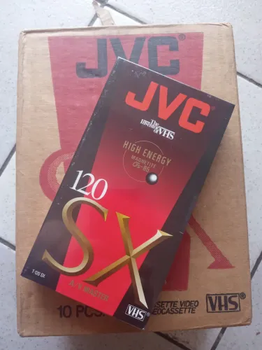 Fitas VHS JVC SX T-120 Lacradas Caixa Com 10 Unidades 