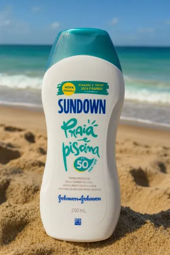 Protetor Solar Sundown Praia & Piscina FPS 50 - Novo, 200 ml
