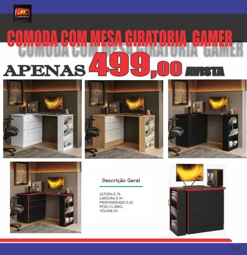 Escrivaninha mesa pc 