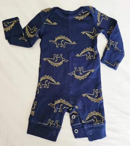 Macacão Homper Dinossauro Azul Marinho