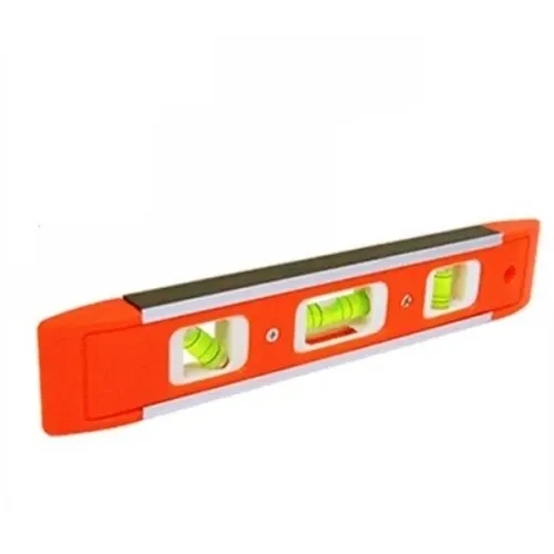 NIVEL DE PLASTICO C/FRISOS DE ALUMINIO 23X4CM 9POL BESTFER