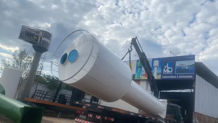 Caixa D'água 20 mil litros tipo taça coluna seca