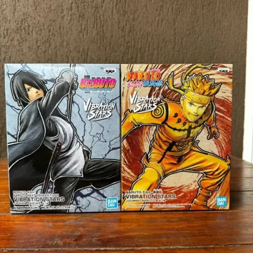 Bonecos Naruto e Sasuke Vibration Stars