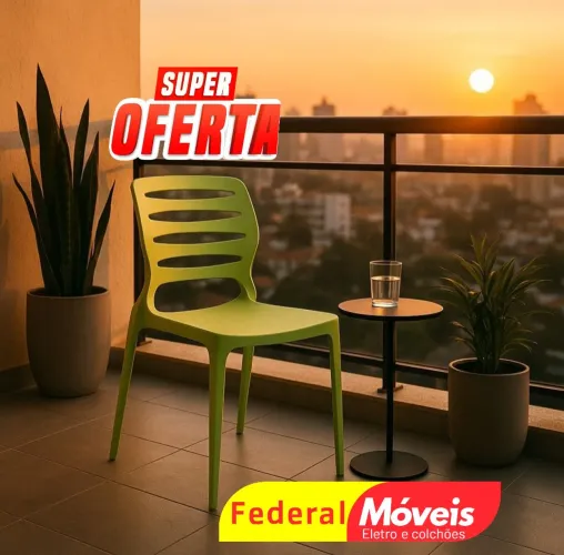 Cadeira Plástica Ville com ótimo acabamento