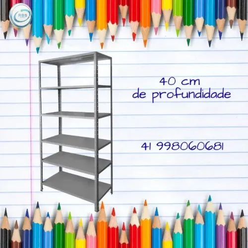 PRATELEIRA DE AÇO-40 CM-NOVA