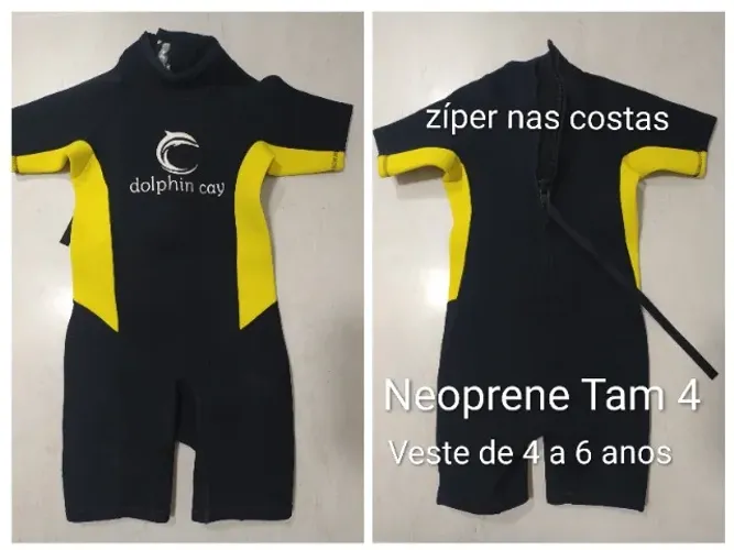 Macacão Natação Mergulho Infantil Neoprene