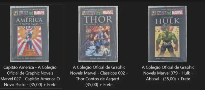 Salvat - (3 Edições - Thor. Hulk. Capitão America)