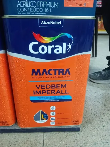Tinta Impermeabilizante Imperall Coral 18kg