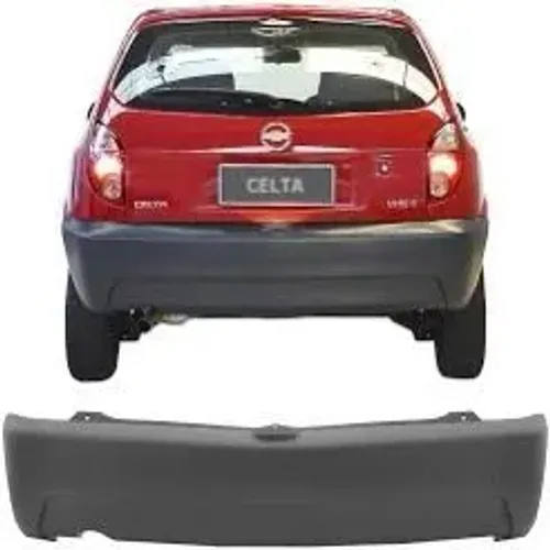 Parachoque Traseiro Celta 2007/ cinza texturizado