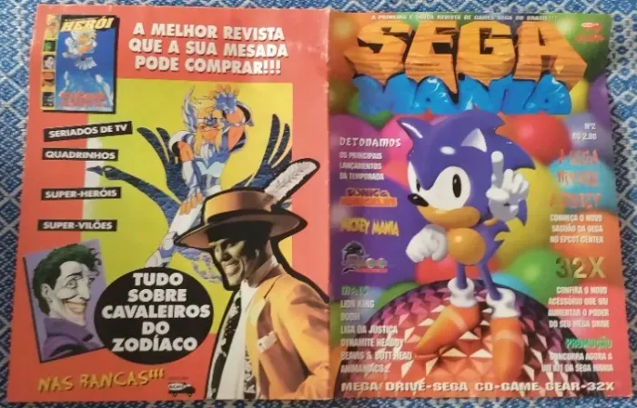 Revista Sega Mania Nº 2 Detonados Sonic & Knuckles E Mickey Mania