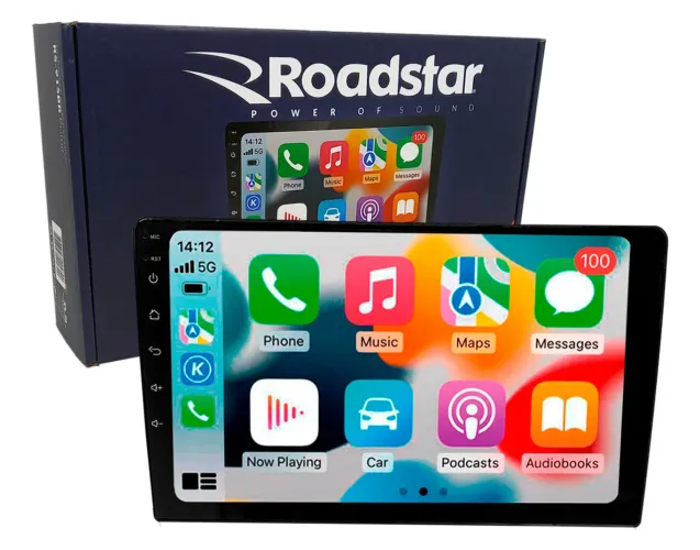 Central Multimídia Roadstar com CarPlay e Android Auto