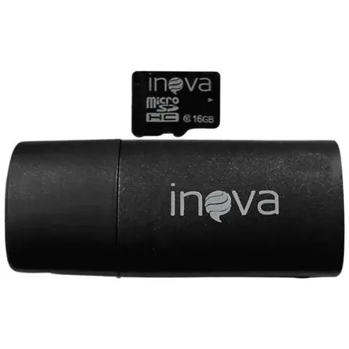 Cartão de Memória Inova 16GB com Adaptador USB Pen Drive - WZetta