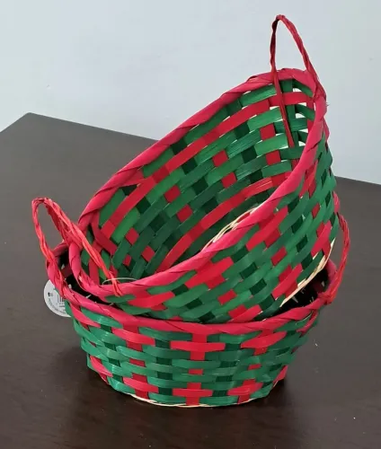 Cesto de Bambu Natalino