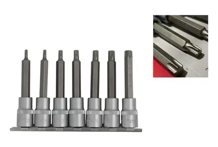 JOGO DE SOQUETE TORX LONGO 1/2POL C/7PCS T20 A T55 VIP INDUSTRIAL