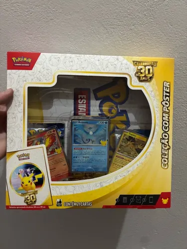 Pôster celebração de 30 anos + brinde