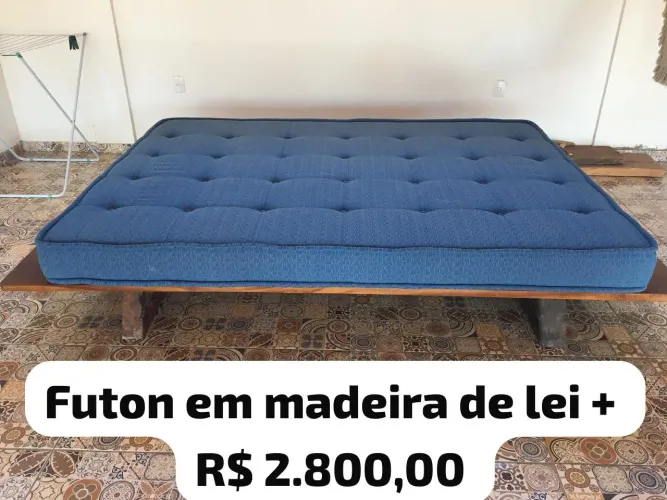 Cama futon madeira 