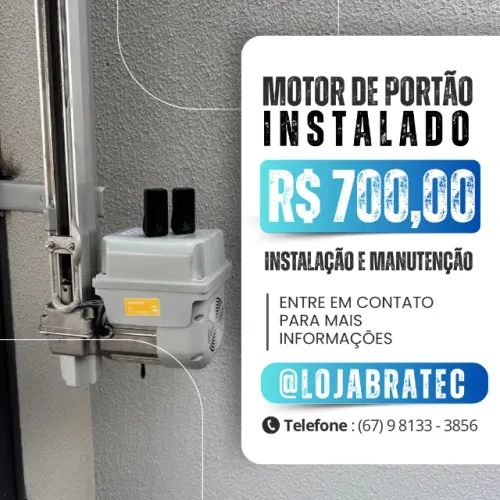 Motor de portão eletrônico de 8 segundos