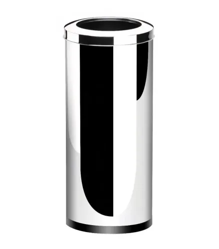 Lixeira com Aro Brinox Decorline 47 Litros Ø30 x 70cm Aço Inoxidável